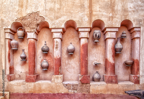 In der Medina der afrikanischen Hafenstadt Agadir in Marokko mit vielen Sehenswürdigkeiten und prachtvollem Baustil