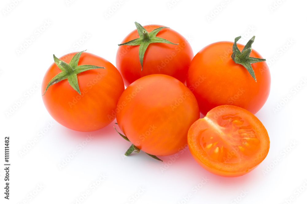 Tomato on the white isolatd background. Tomato on the white isolatd background.