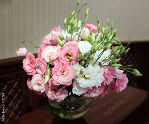 ouquet of eustoma flowers