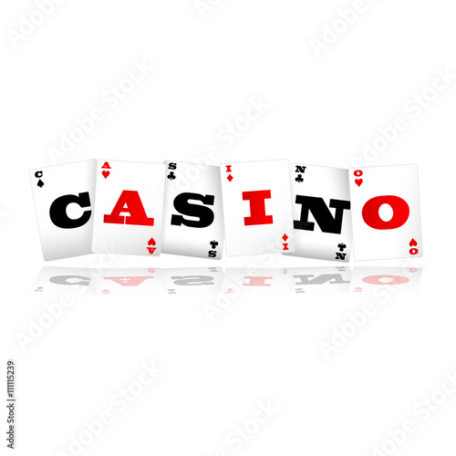 Canvas Print Casino Cards Logo