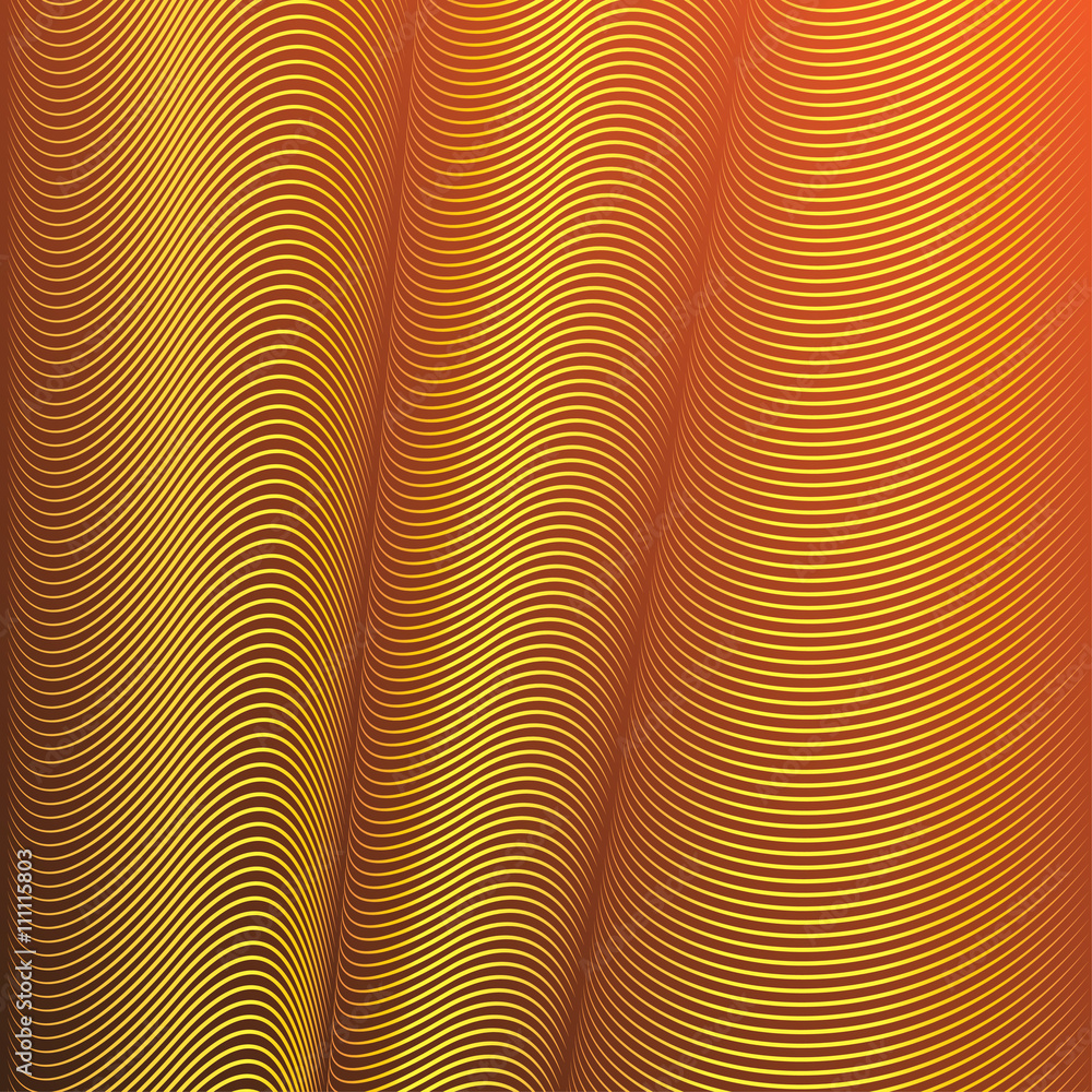 Bright abstract vector background with lines forming optical illusion of folds. Bright abstract vector background with lines forming optical illusion of folds.