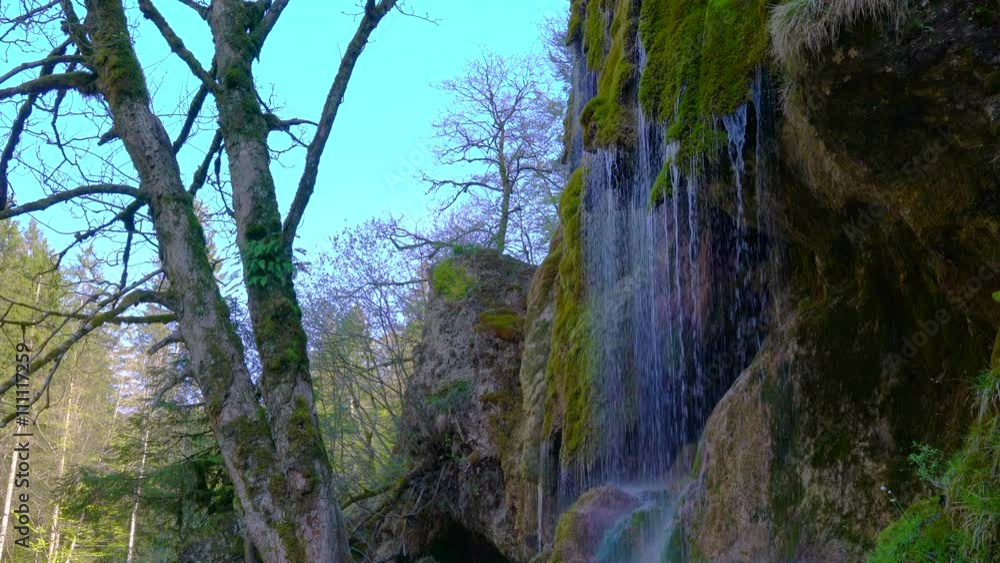 Schleierfälle in der Ammerschlucht in Oberbayern Schleierfälle in der Ammerschlucht in Oberbayern