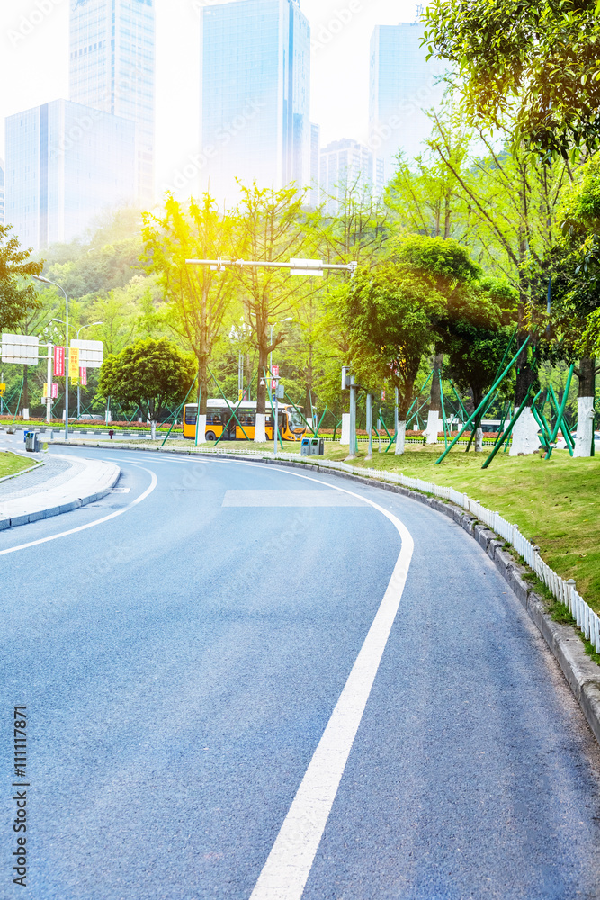 clean park road,chonqging china. clean park road,chonqging china.