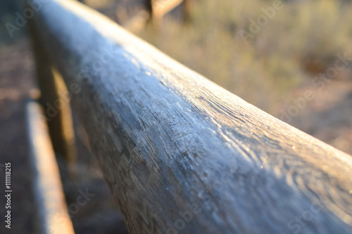Fence detail at LaPine State Park