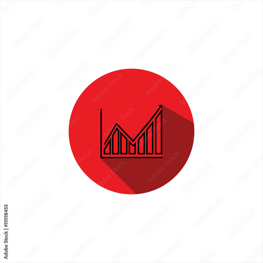 illustration icon growth. increase. graphic arts. vector illustration icon growth. increase. graphic arts. vector