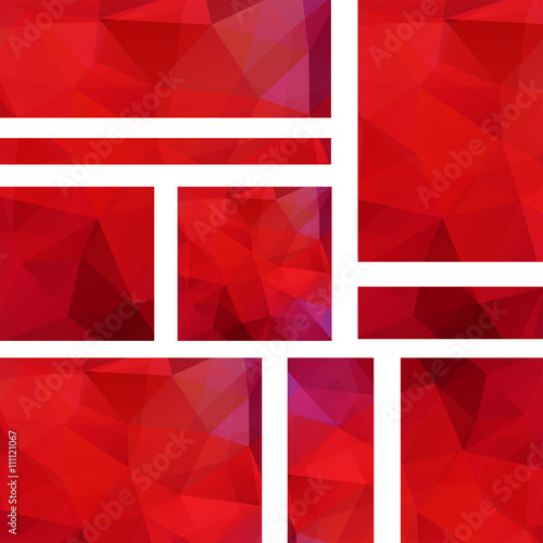 Set abstract polygonal background for site brochure