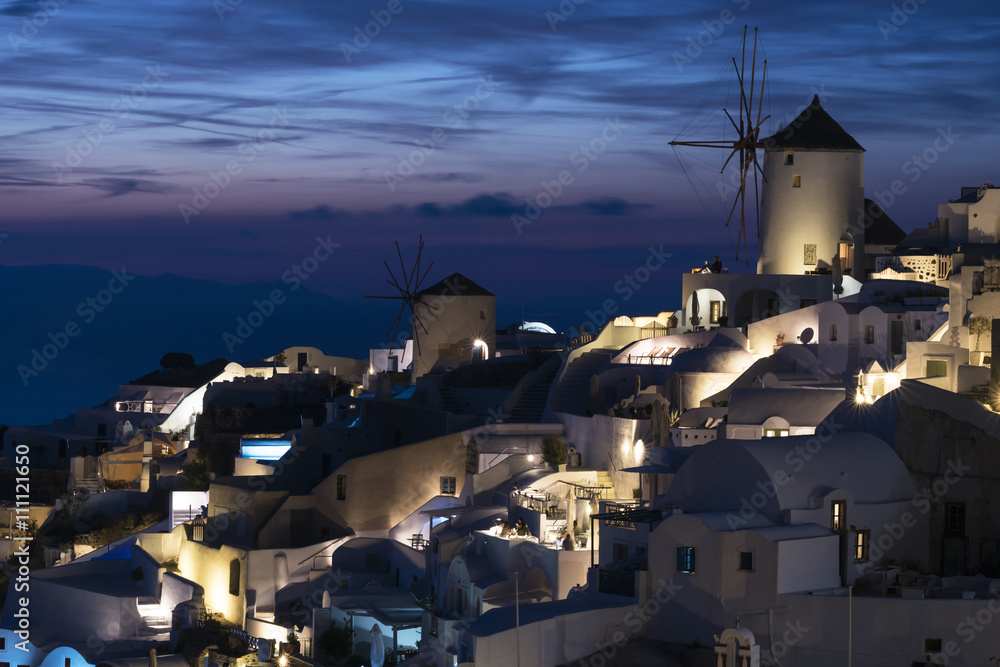 Notte a Santorini