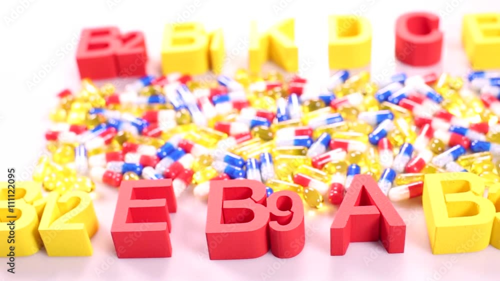 Vitamin, Pills, Tablets, Capsule, Medical background Vitamin, Pills, Tablets, Capsule, Medical background