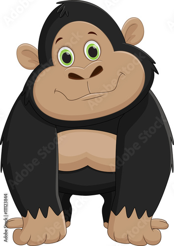cute gorilla cartoon