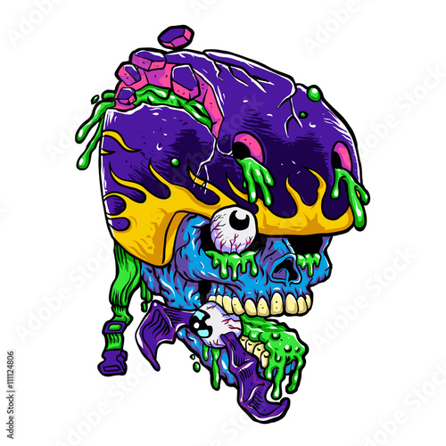 Skater zombie head.