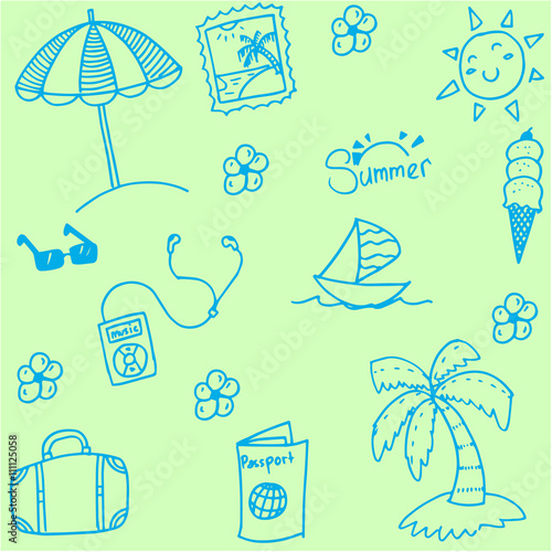 Summer collection doodle