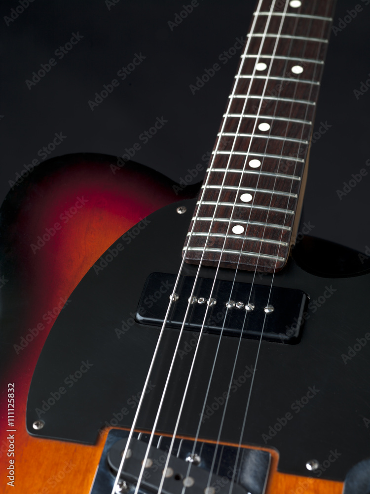 Fototapeta premium strings of electric guitar.