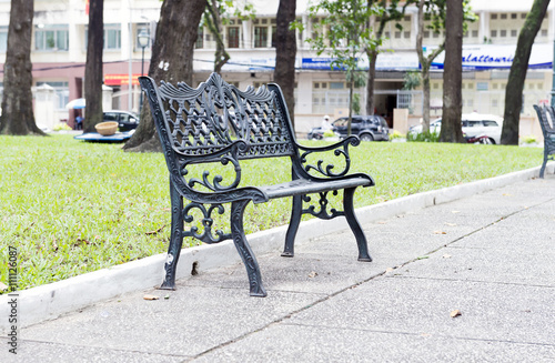 bench in park © vaakim