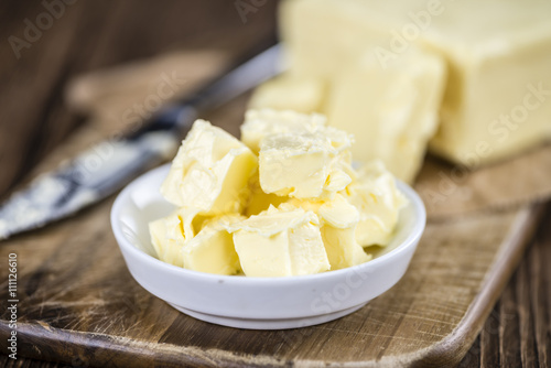 Fresh Butter (selective focus; close-up shot)