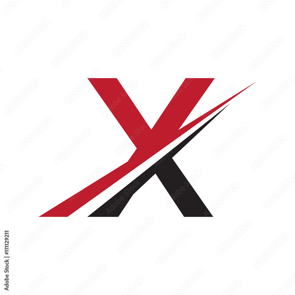 initial letter logo swoosh x initial letter logo swoosh x