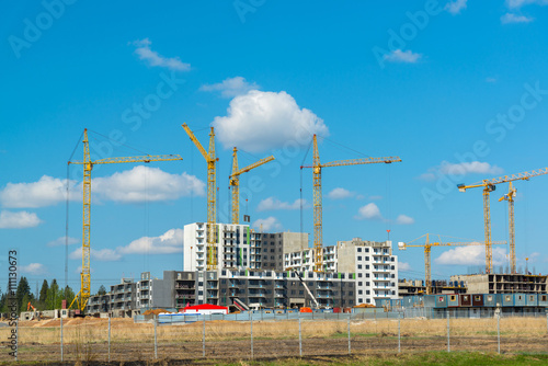 Construction of  new residential neighborhood