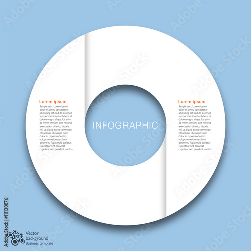 Infographics Vector Background 2-Step Process