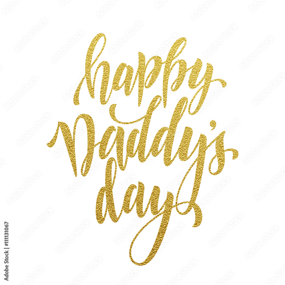 Father Day calligraphy lettering title. Father Day calligraphy lettering title.