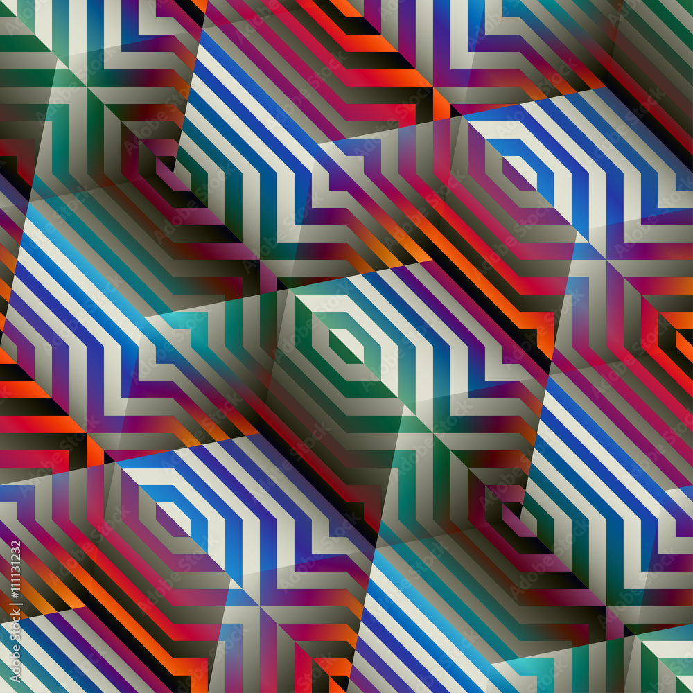 Fototapeta premium Abstract geometric cubes pattern