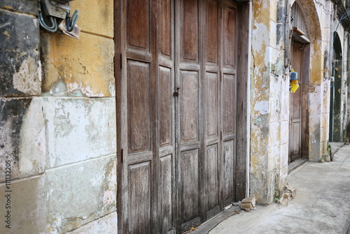 Old wall and door background  © phenyx