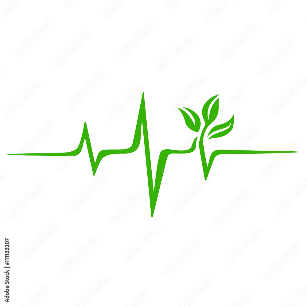 Heartbeat Shape Illustration black Stock Vector by ©GreenOptix 141892442