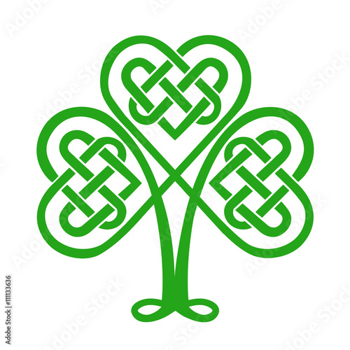 Celtic knot, shamrock heart, lucky charm, Irish, St. Patricks day, clover