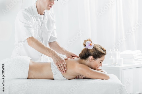 Cuadro en lienzo Massage for health and relax