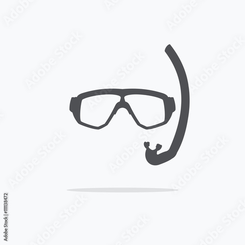 Mask for diving. Icon mask for diving. Vector illustration on a