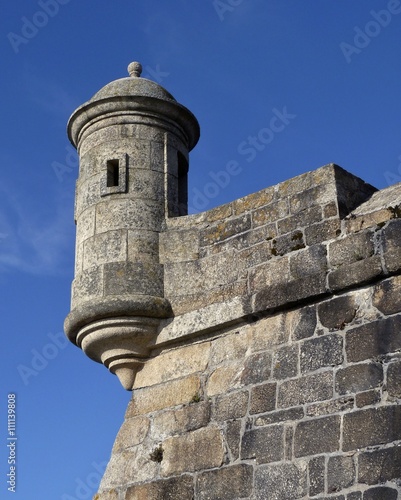 Tableau sur toile GARITA EXTERIOR DEL Castillo de San Antón (La Coruña), GALICIA, ESPAÑA