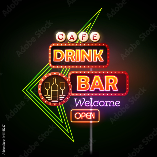Drink bar Neon sign