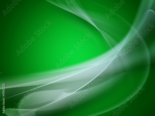  Soft green background with gradient white and blue wave