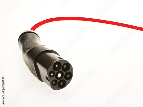 Stecker eines Ladekabels für Elektroautos