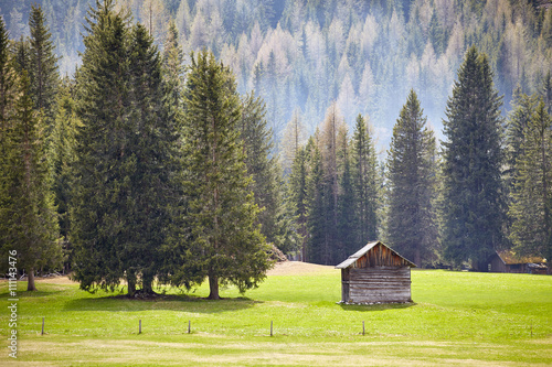 The green hills of Alps, french mountains at summer