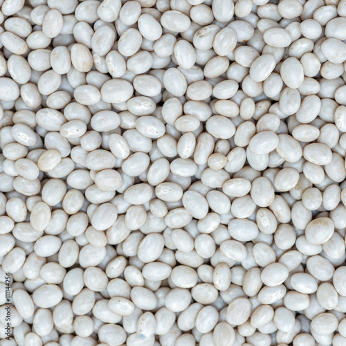 Closeup white beans, Navy beans texture background
