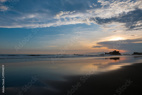 Colored sunset at Balian beach, Bali, Indonesia