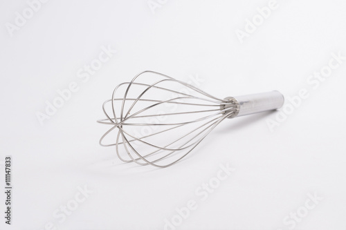 balloon whisk isolated on white background.