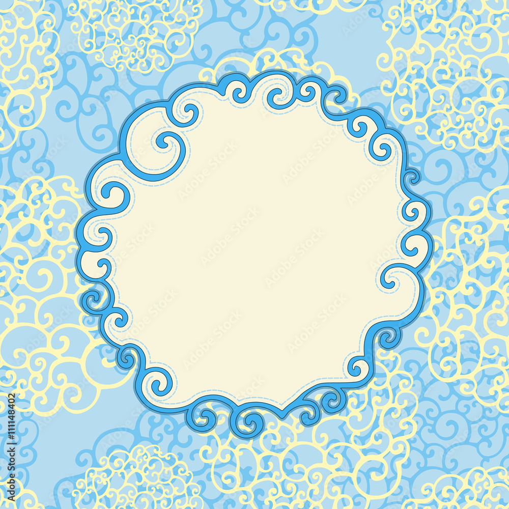Seamless pattern with abstract doodle ornament Seamless pattern with abstract doodle ornament