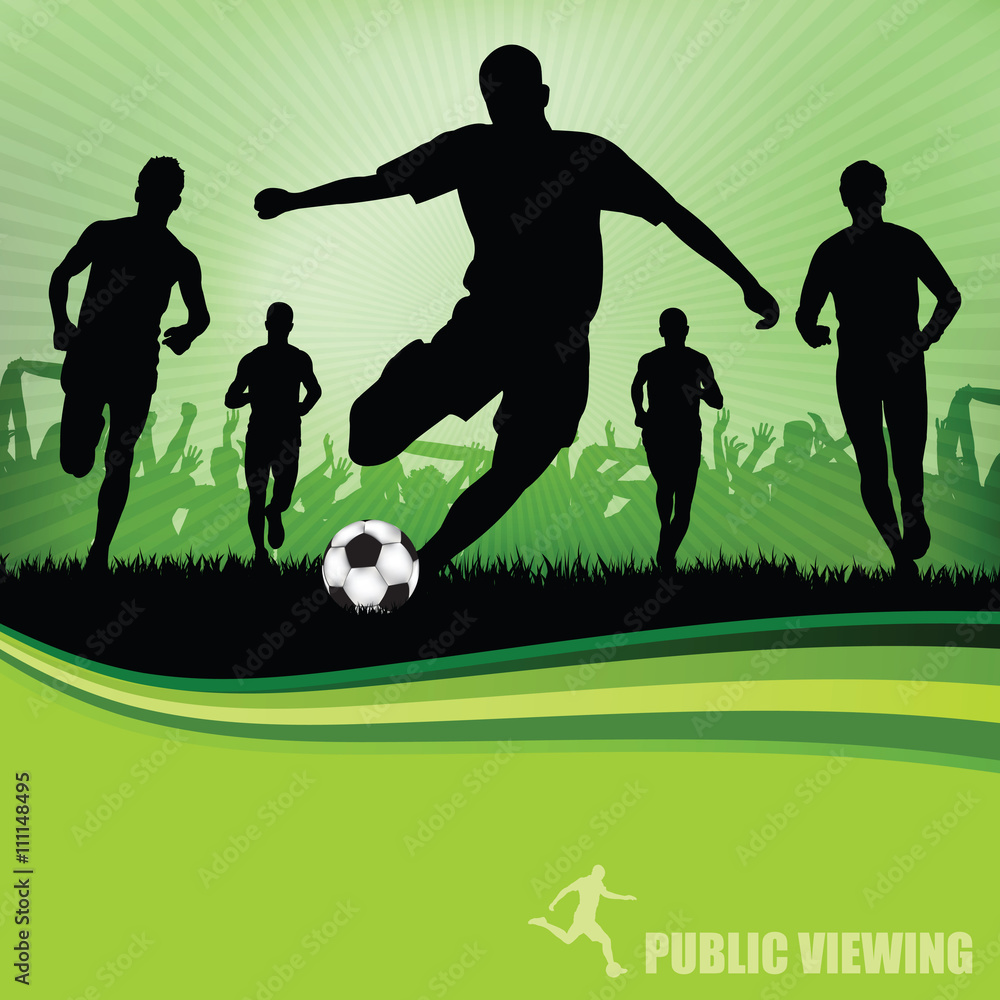 Fototapeta premium Flyer Soccer