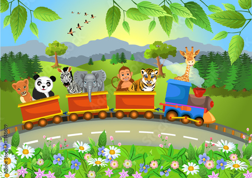 wild animals train