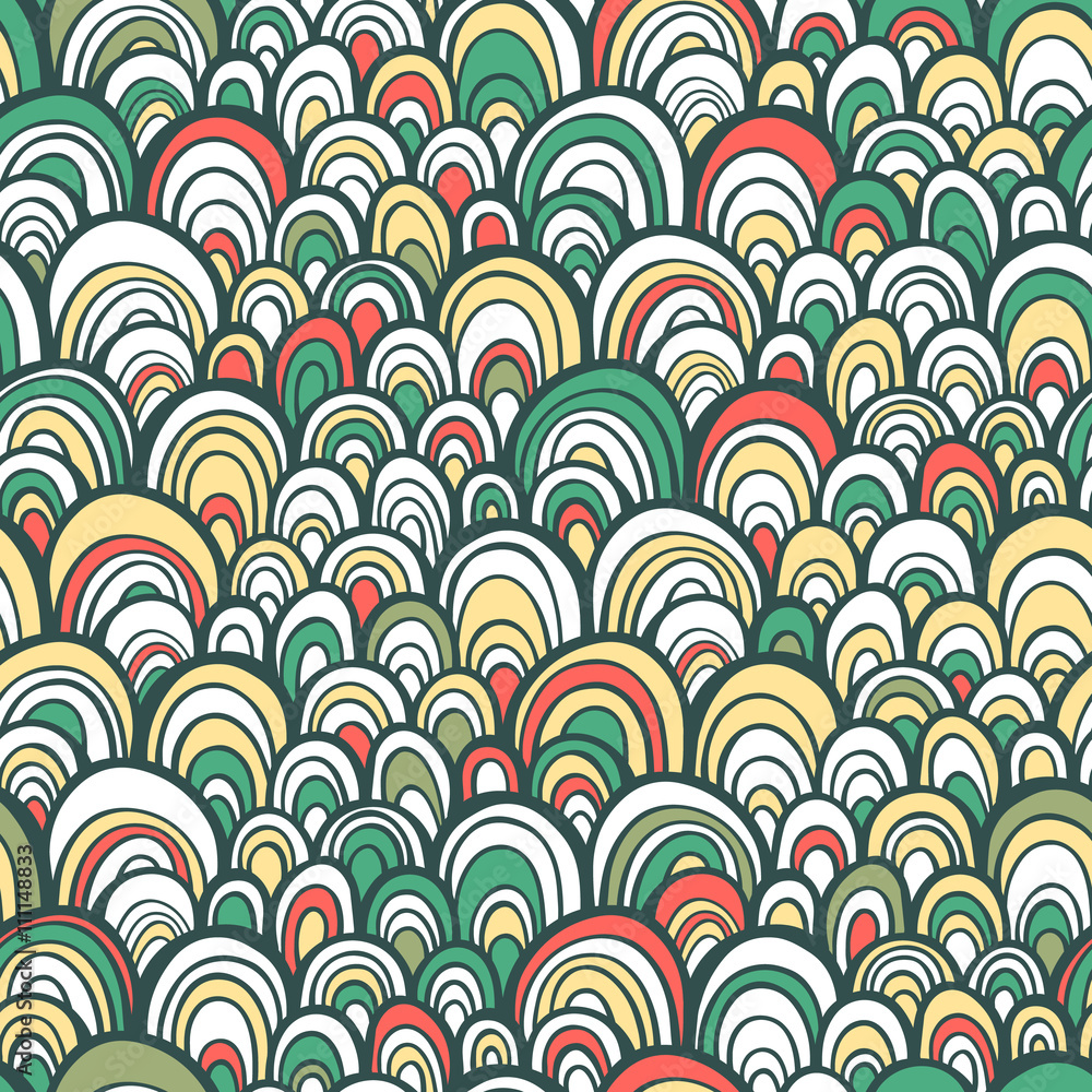 Seamless pattern with doodle ornament Seamless pattern with doodle ornament