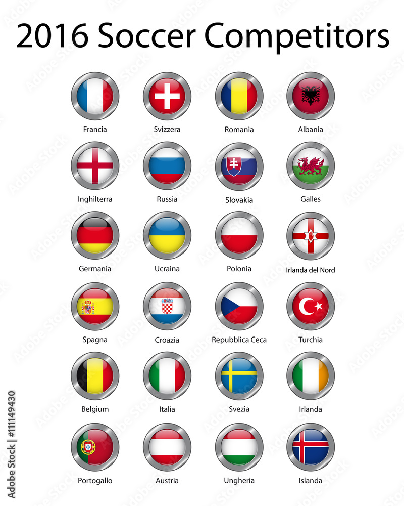 2016 europeans soccer competitors