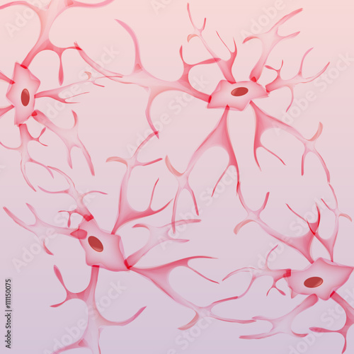 Neuron, nerve cell - Vector Illustration