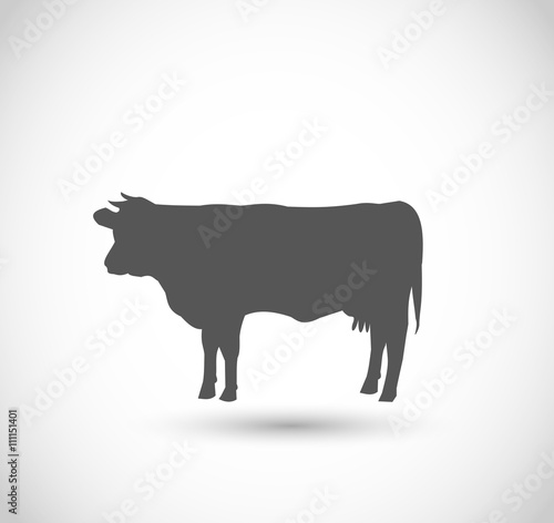 Cow icon/ shape vector