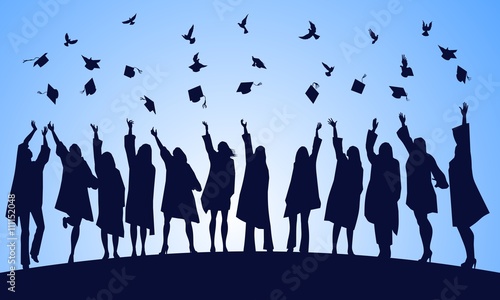 Graduation joy and freedom