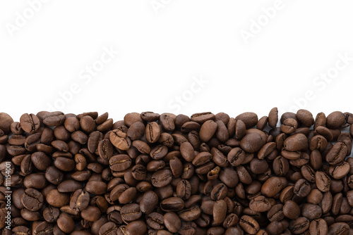 コーヒー豆とコピースペース