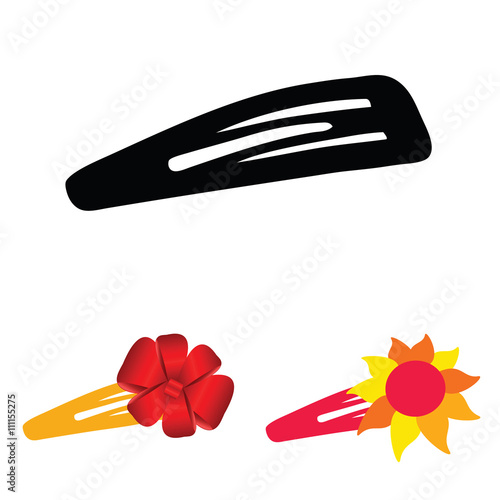 hairclip color illustration
