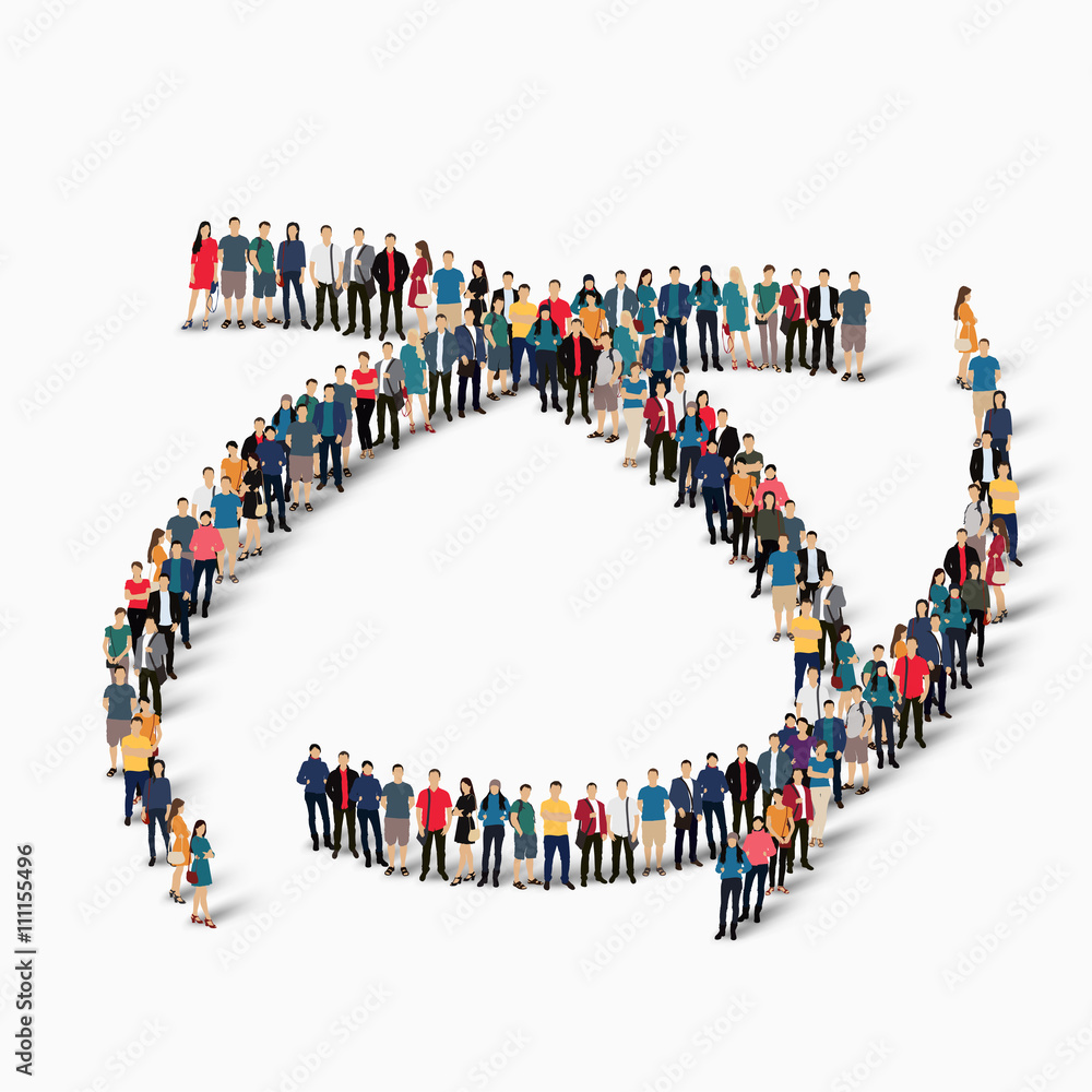 abstract business symbol people abstract business symbol people