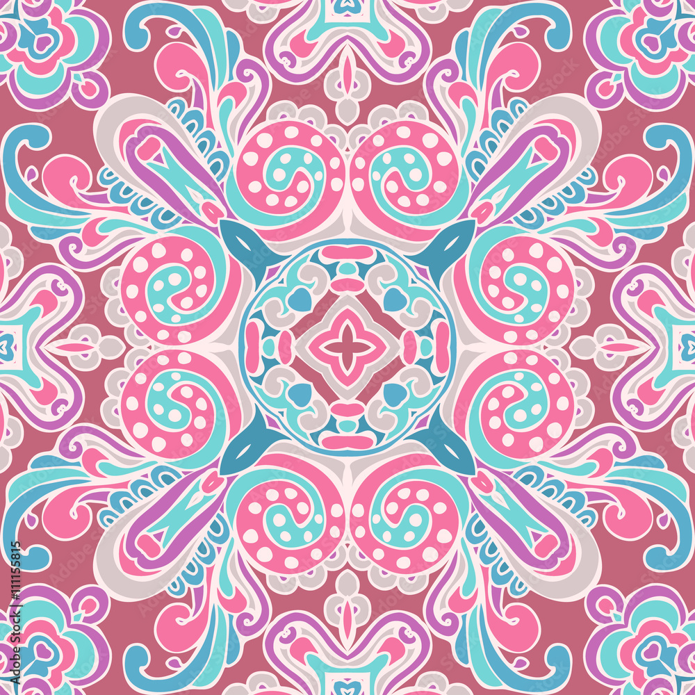 Damask vector festive gift wrap pattern Damask vector festive gift wrap pattern