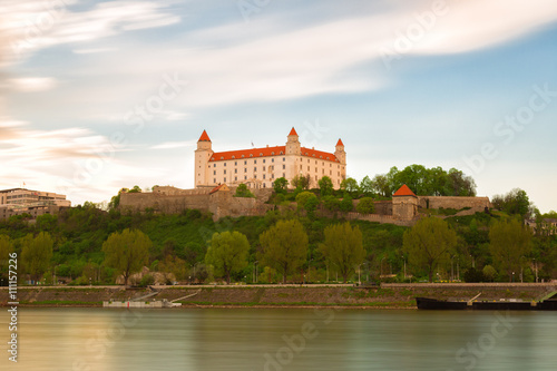 Medieval castle on a hill in Bratislava, Slovakia