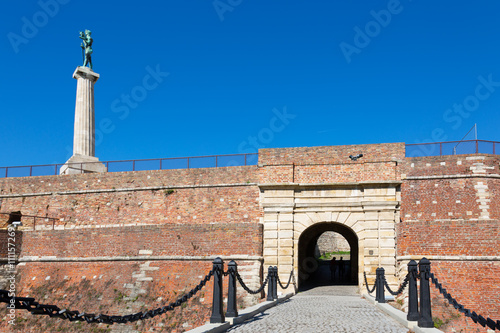 Gate at Belgrade Fortress, the core and the oldest section of the urban area of Belgrade, Serbia photo